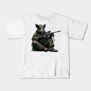 Sniper Wild Boar Kids T-Shirt